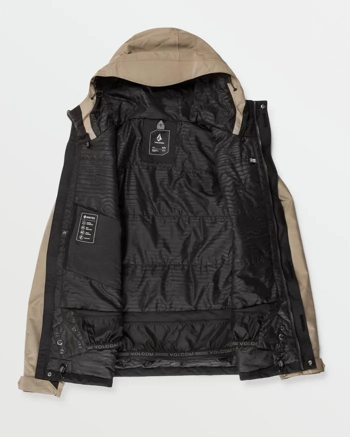 Mens Dua Insulated Gore Jacket 8211 Chestnut Brown Mens Volcom Jackets