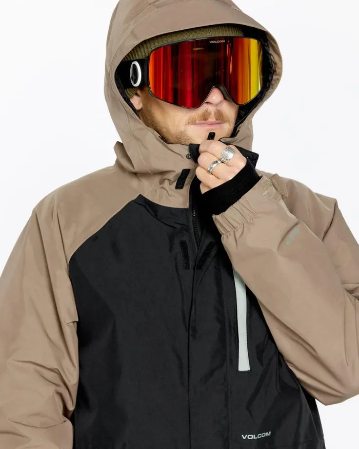Mens Dua Insulated Gore Jacket 8211 Chestnut Brown Mens Volcom Jackets
