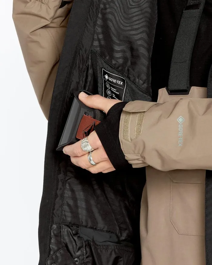 Mens Dua Insulated Gore Jacket 8211 Chestnut Brown Mens Volcom Jackets