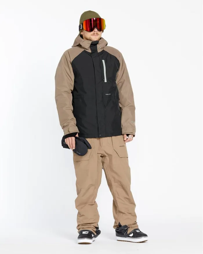Mens Dua Insulated Gore Jacket 8211 Chestnut Brown Mens Volcom Jackets