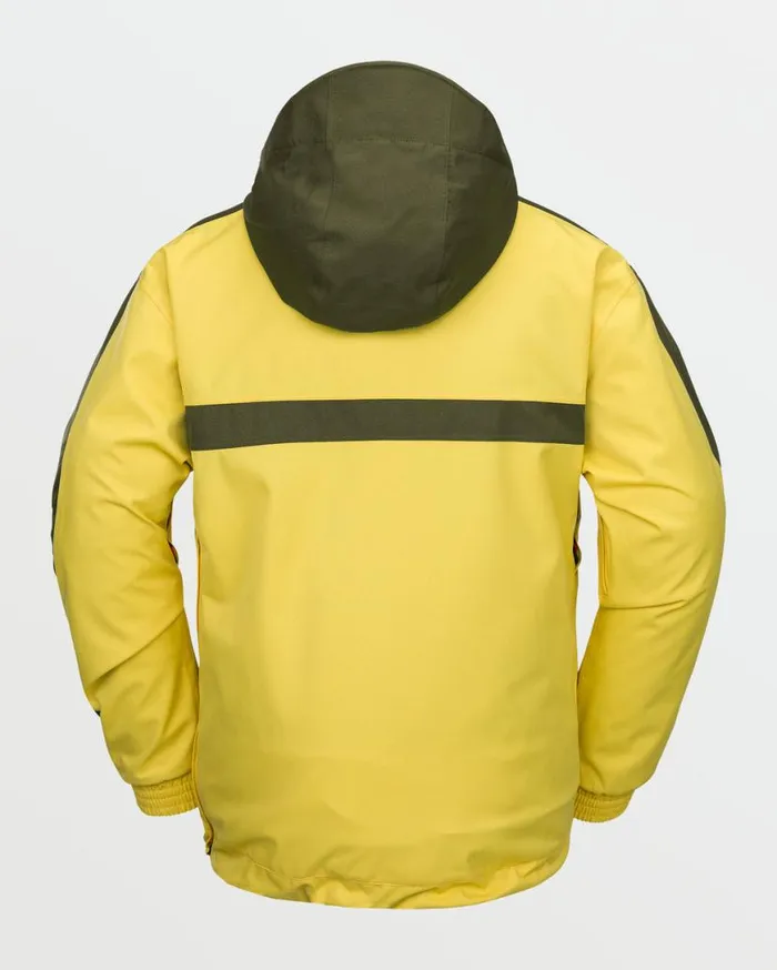 Mens Longo 20K Pullover 8211 Dark Yellow Mens Volcom Jackets