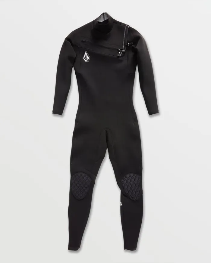 Mens Modulator 32mm Chest Zip Fullsuit 8211 Black Mens Volcom Wetsuits