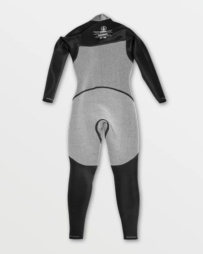 Mens Modulator 32mm Chest Zip Fullsuit 8211 Black Mens Volcom Wetsuits