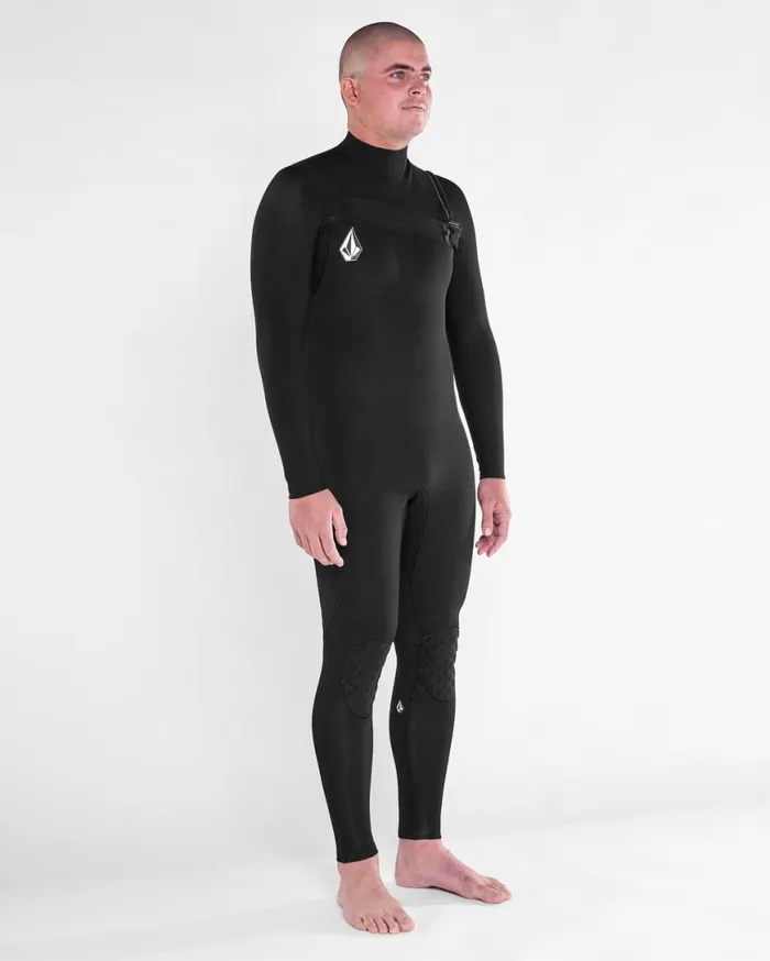 Mens Modulator 32mm Chest Zip Fullsuit 8211 Black Mens Volcom Wetsuits