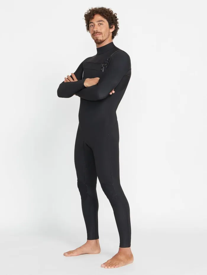 Mens Modulator 32mm Chest Zip Fullsuit 8211 Black Mens Volcom Wetsuits