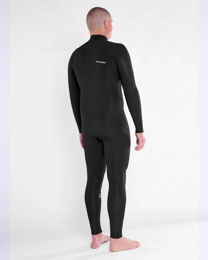 Mens Modulator 32mm Chest Zip Fullsuit 8211 Black Mens Volcom Wetsuits