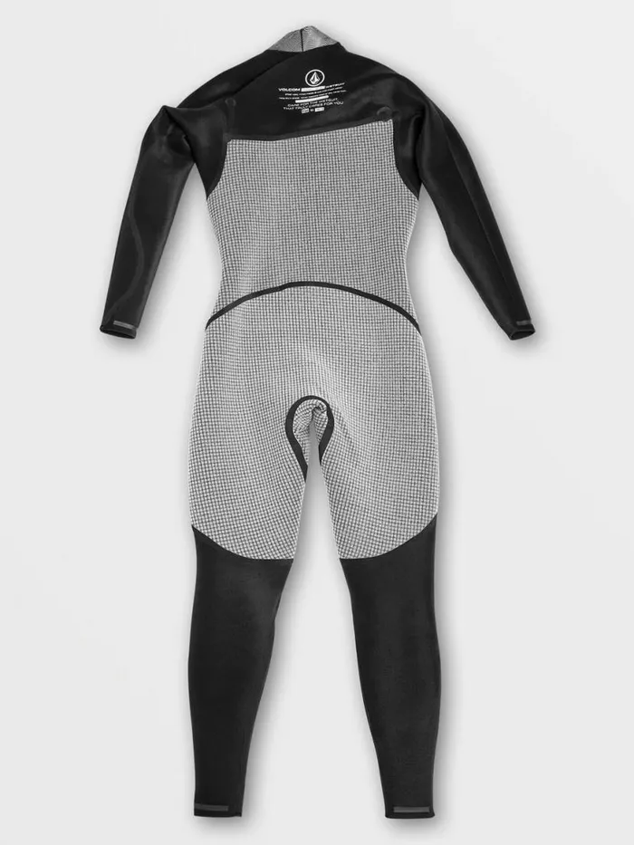 Mens Modulator 32mm Chest Zip Fullsuit 8211 Black Mens Volcom Wetsuits