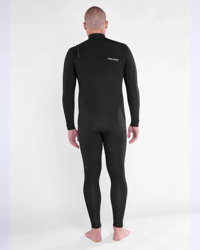 Mens Modulator 32mm Chest Zip Fullsuit 8211 Black Mens Volcom Wetsuits