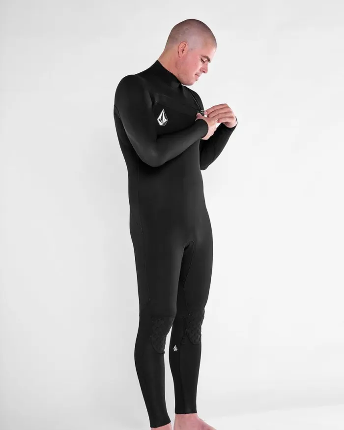 Mens Modulator 32mm Chest Zip Fullsuit 8211 Black Mens Volcom Wetsuits