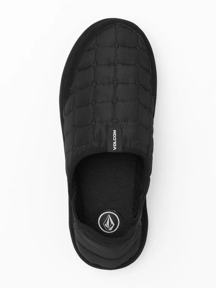 Mens Recliner Slipper 8211 Black White Mens Volcom Slippers