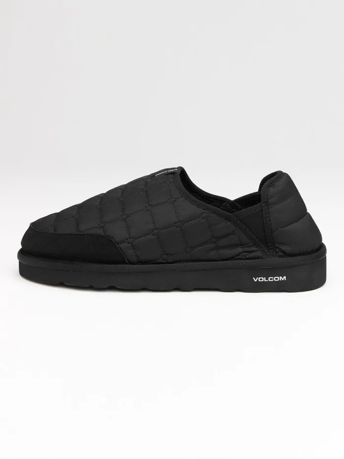 Mens Recliner Slipper 8211 Black White Mens Volcom Slippers