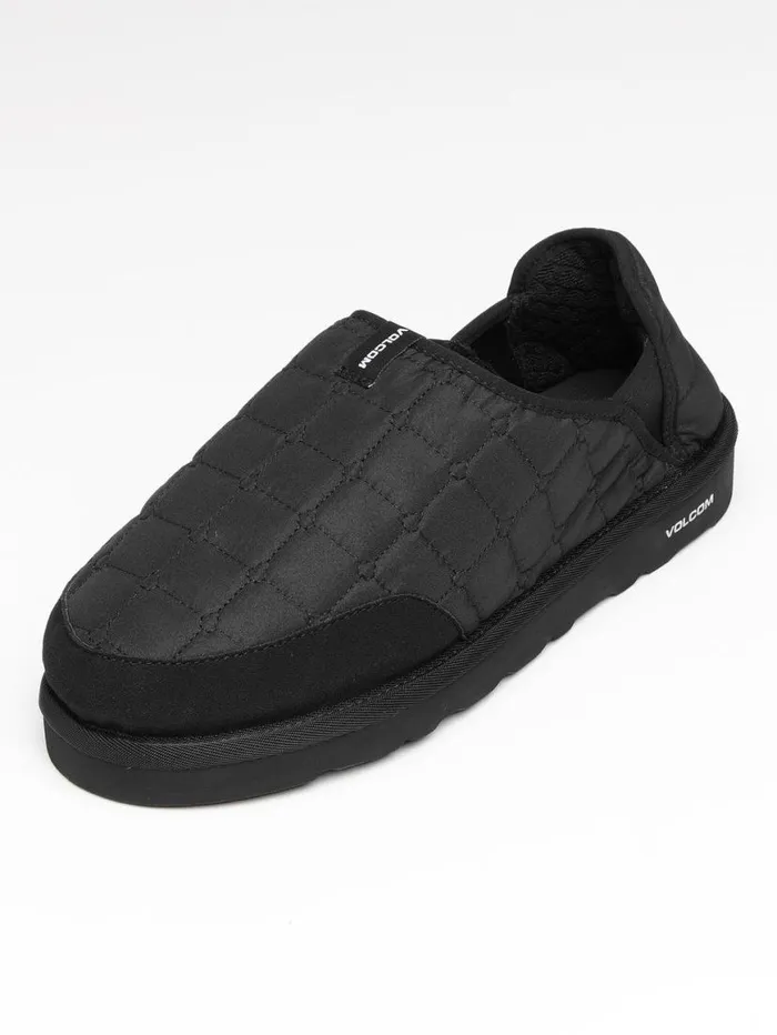 Mens Recliner Slipper 8211 Black White Mens Volcom Slippers