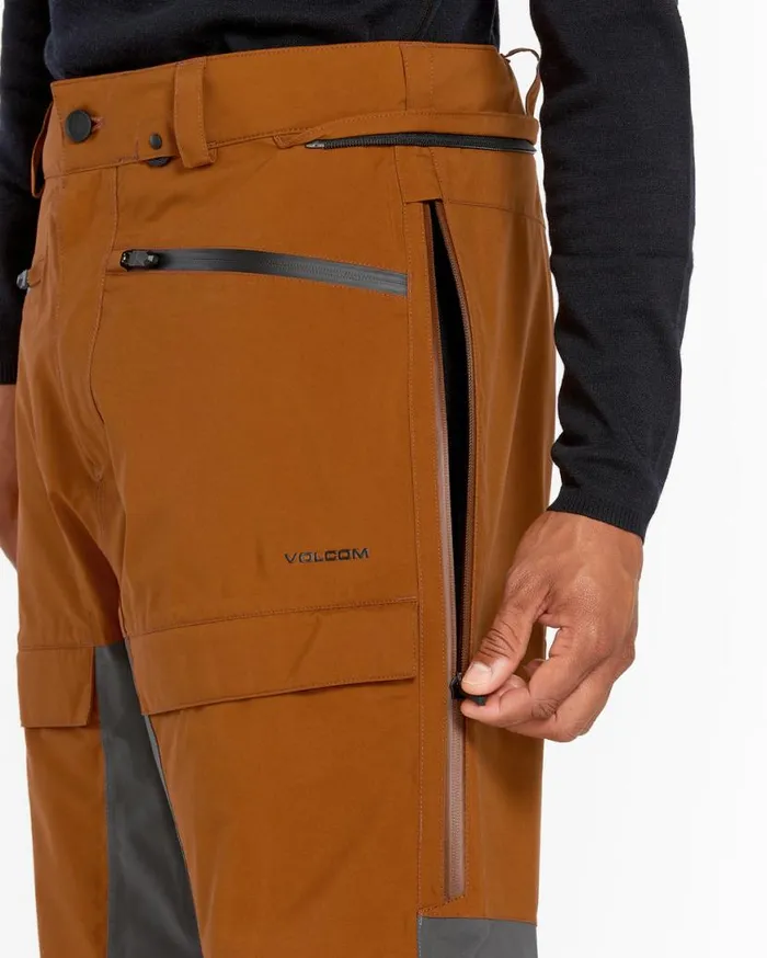 Mens Rnge Stretch GoreTex Pants 8211 Caramel Mens Volcom Pants