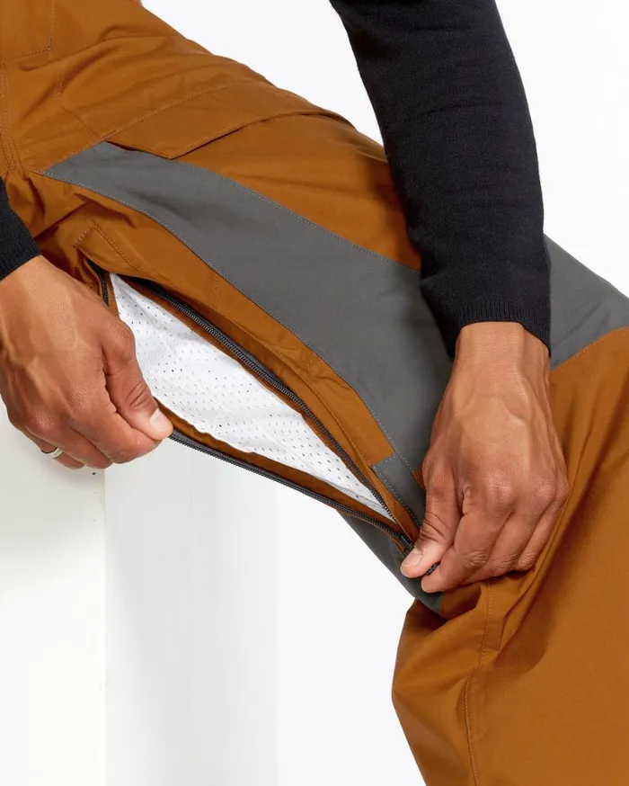 Mens Rnge Stretch GoreTex Pants 8211 Caramel Mens Volcom Pants
