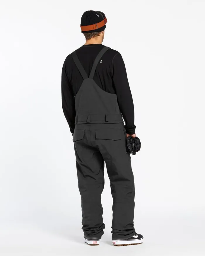 Mens Roan Bib Overalls 8211 Black Mens Volcom Pants
