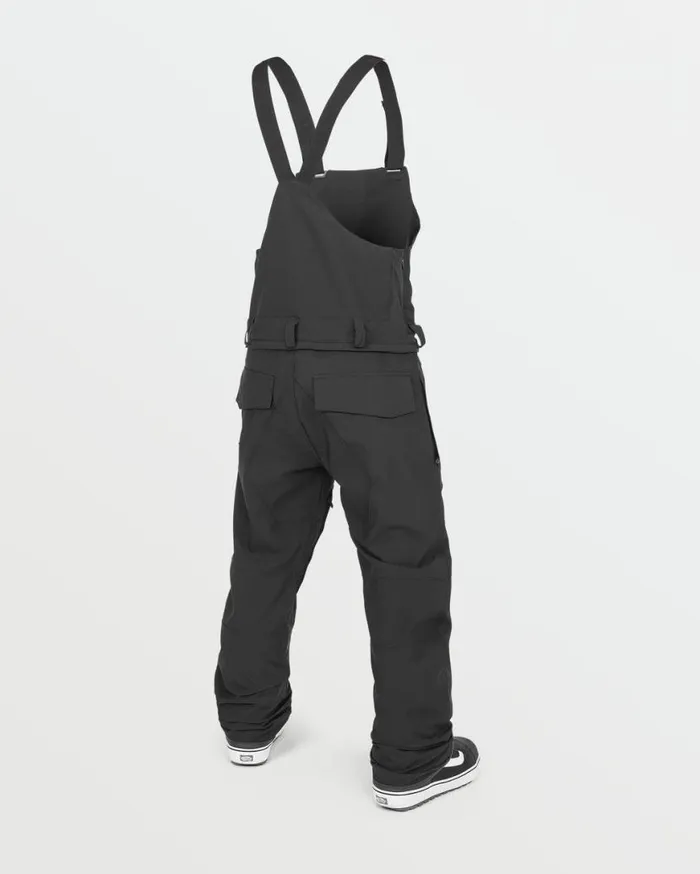 Mens Roan Bib Overalls 8211 Black Mens Volcom Pants
