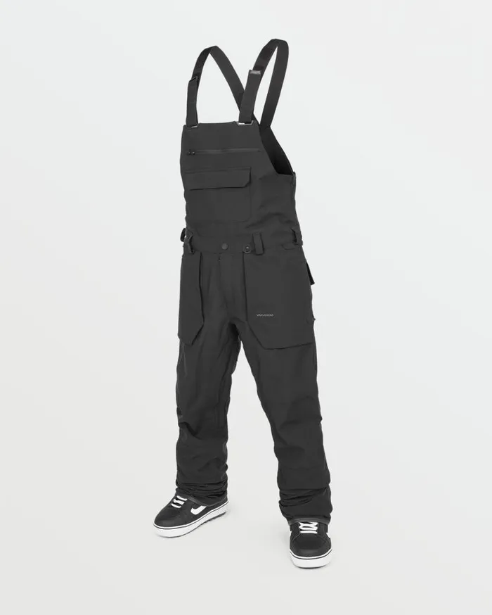Mens Roan Bib Overalls 8211 Black Mens Volcom Pants