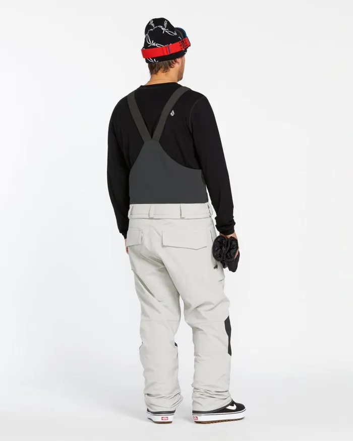 Mens Roan Bib Overalls 8211 Stone Mens Volcom Pants