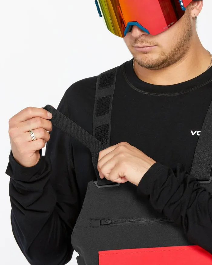 Mens Roan Bib Overalls 8211 Stone Mens Volcom Pants