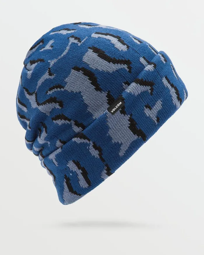 Mens Stone Funk Beanie 8211 Navy Mens Volcom Beanies