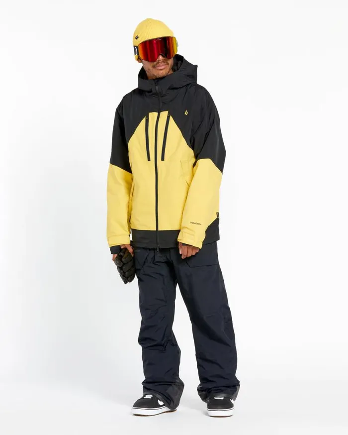 Mens Tds 2L GoreTex Jacket 8211 Dark Yellow Mens Volcom Jackets