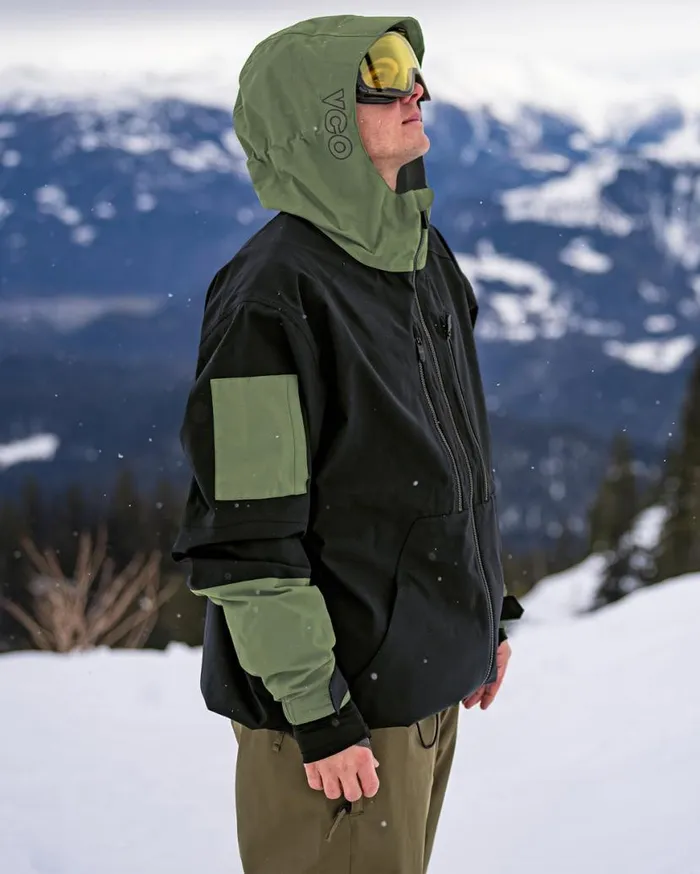 Mens VCo Wfo Jacket 8211 Black Mens Volcom Jackets