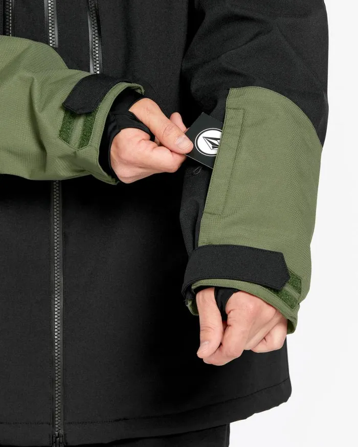 Mens VCo Wfo Jacket 8211 Black Mens Volcom Jackets
