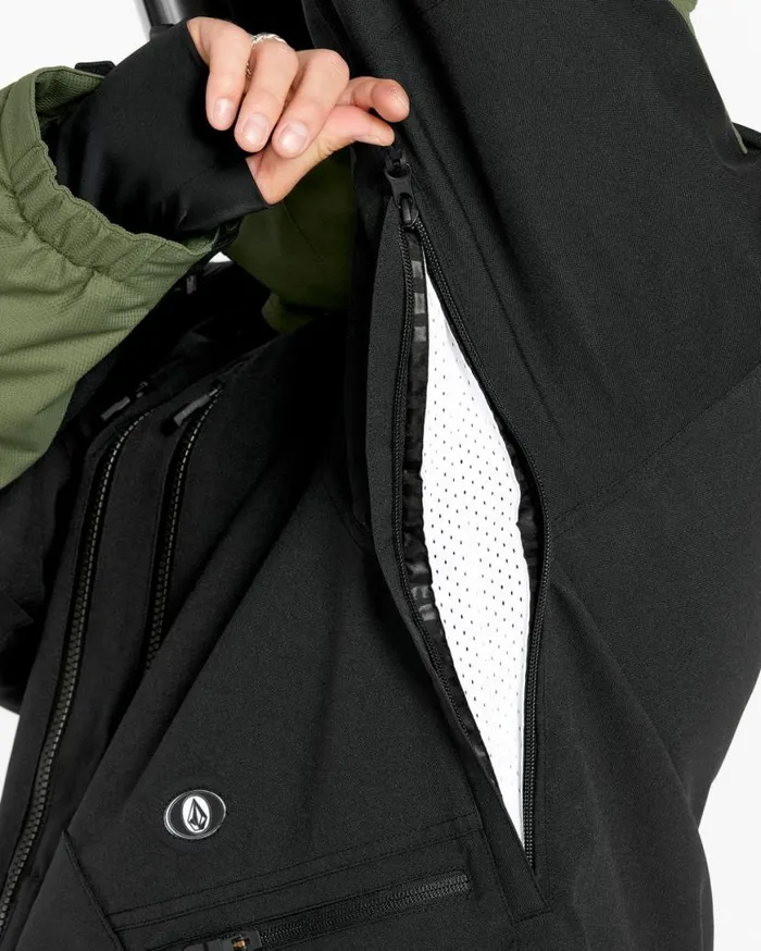 Mens VCo Wfo Jacket 8211 Black Mens Volcom Jackets