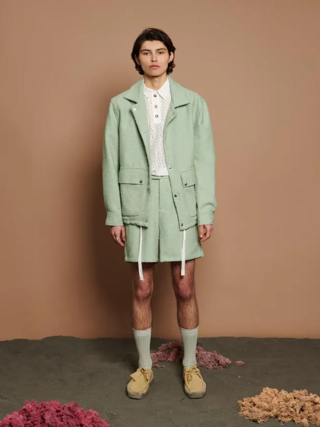Menswear Wes Wool Jacket Sage Green Sister Jane Menswear Wes Wool Jacket Sage Green Sister Jane