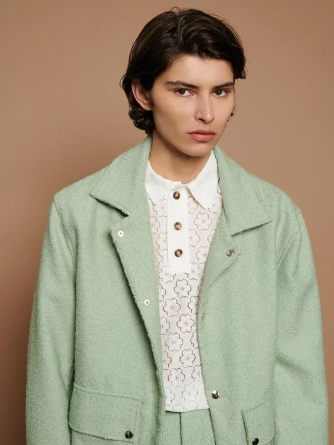 Menswear Wes Wool Jacket Sage Green Sister Jane Menswear Wes Wool Jacket Sage Green Sister Jane