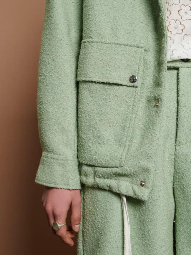 Menswear Wes Wool Jacket Sage Green Sister Jane Menswear Wes Wool Jacket Sage Green Sister Jane