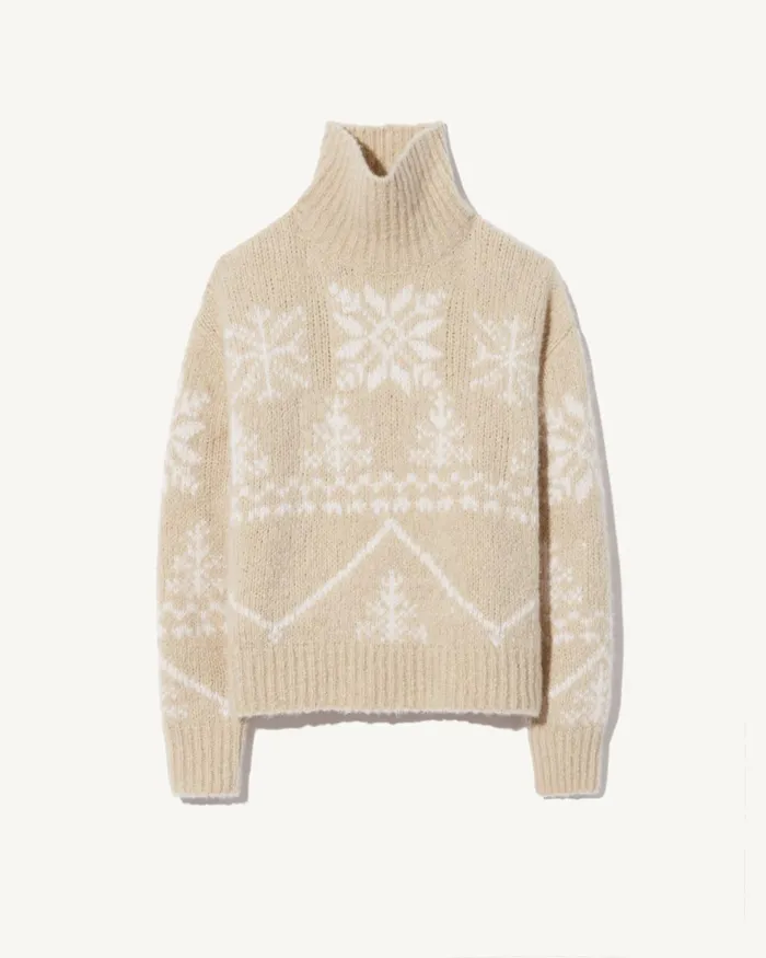 MEREDITH TURTLENECK SWEATER Beigeivory Women Nili Lotan Knits and Sweaters