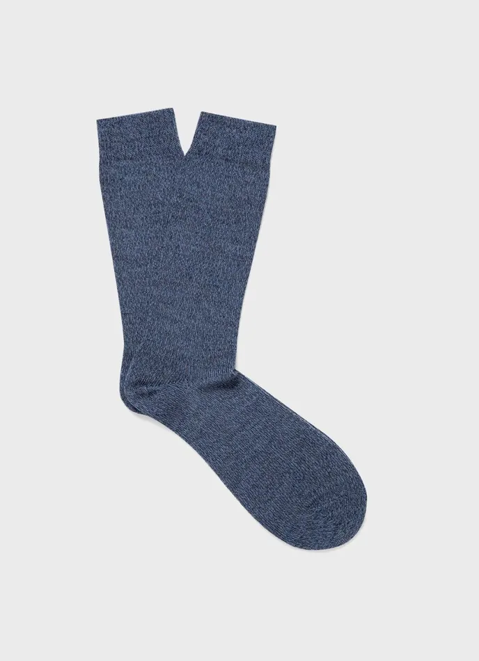 Merino Wool Socks Slate Blue Men SUNSPEL Socks