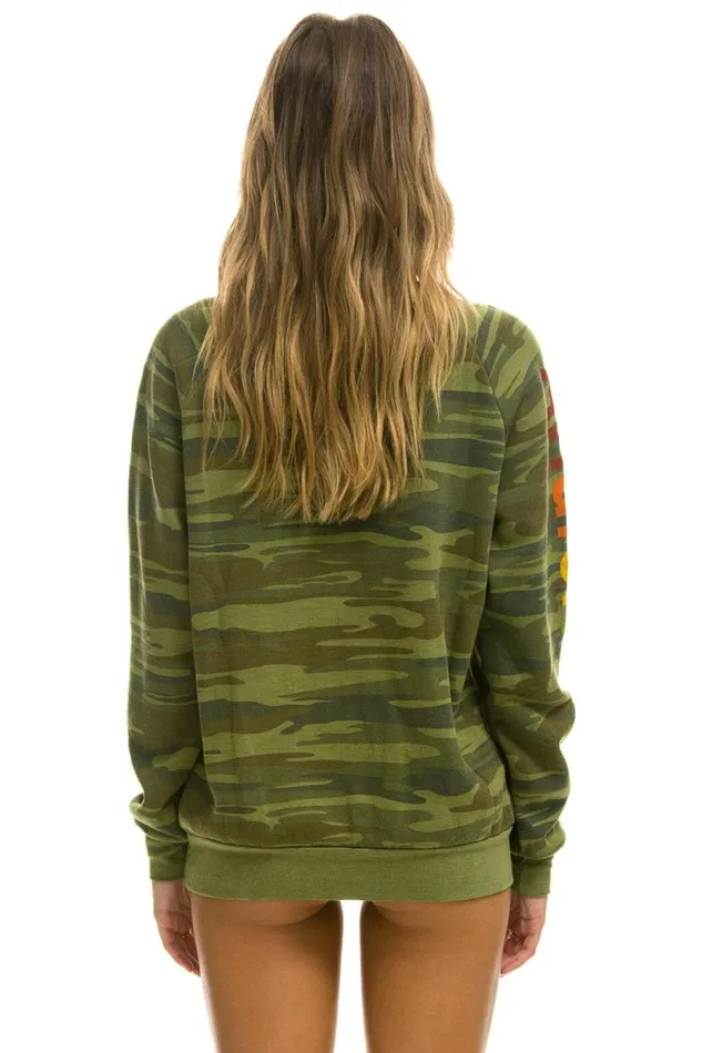 Miami Sweatshirt 8211 Camo WomenMen Aviator Nation Sweatshirts