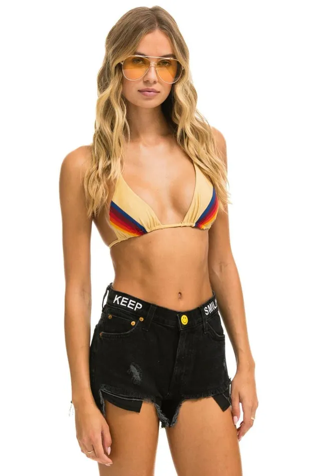 Mid Rise Rocker Cowgirl Cutoff Keep Smiling Jean Shorts 8211 Vintage Black WomenMen Aviator Nation Denim