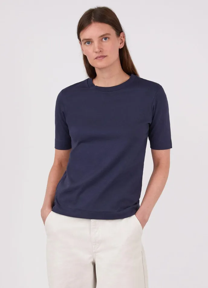Mid Sleeve Tshirt Navy Women SUNSPEL Tshirts and Tops