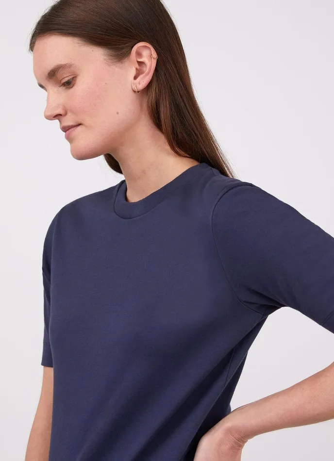 Mid Sleeve Tshirt Navy Women SUNSPEL Tshirts and Tops