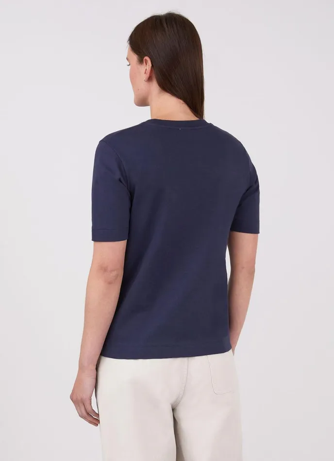 Mid Sleeve Tshirt Navy Women SUNSPEL Tshirts and Tops