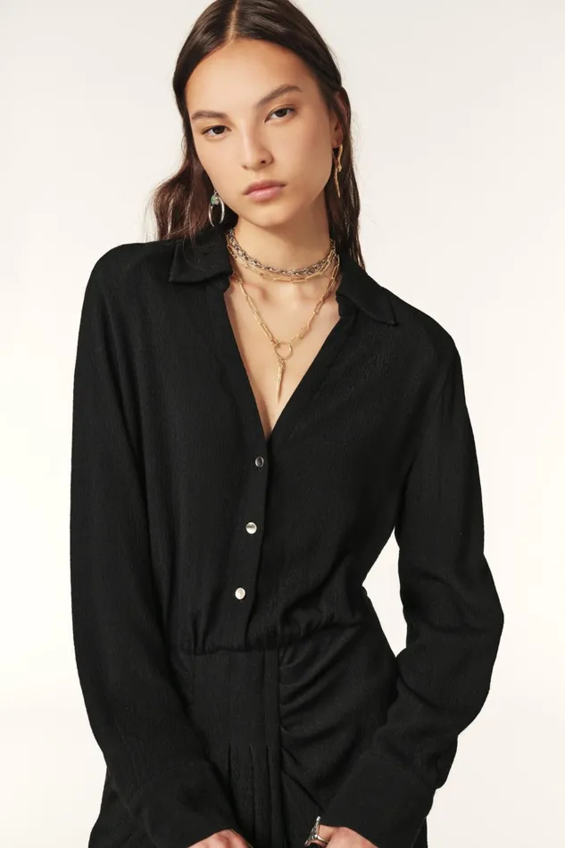 Midi Dress Uria Black Women Baandsh Dresses