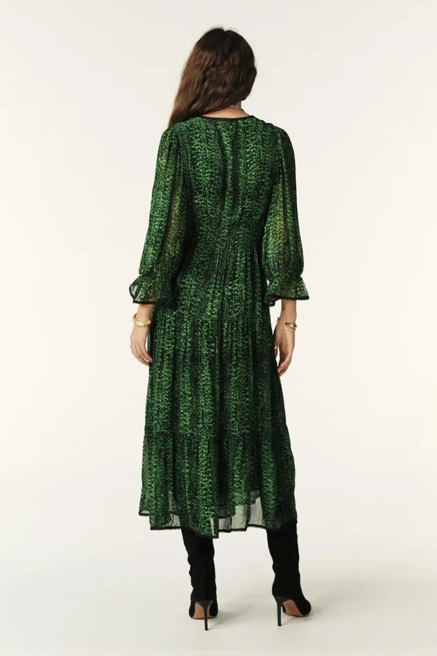 MidiLength Dress Clovia Green Women Baandsh Dresses