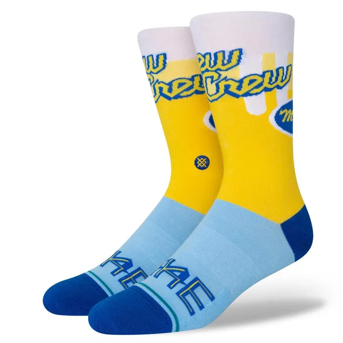 Milwaukee Brewers City Connect Crew Socks White MenWomen Stance Crew
