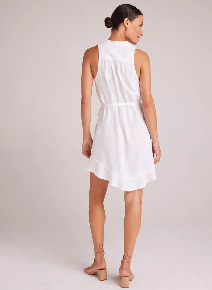 Mini Dresses Women Bella Dahl Sleeveless Ruffle Hem Placket Dress 8211 White Mini Dresses Women Bella Dahl Sleeveless Ruffle Hem Placket Dress 8211 White