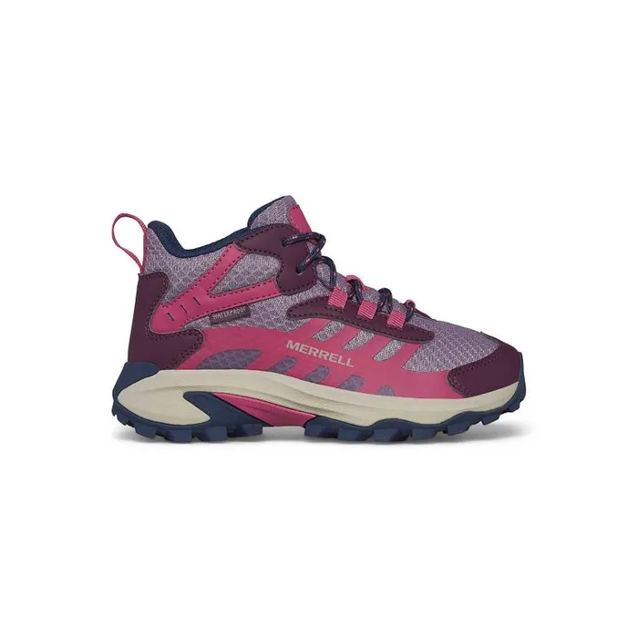 Moab Speed 2 Mid Waterproof Berry Kids Merrell Boots