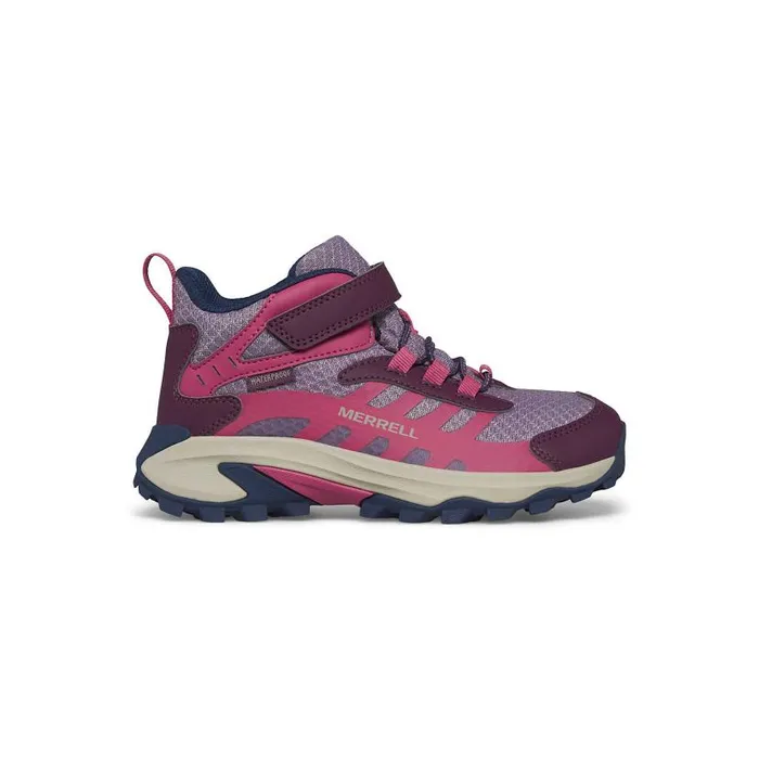 Moab Speed Mid 2 AC Waterproof Berry Kids Merrell Boots