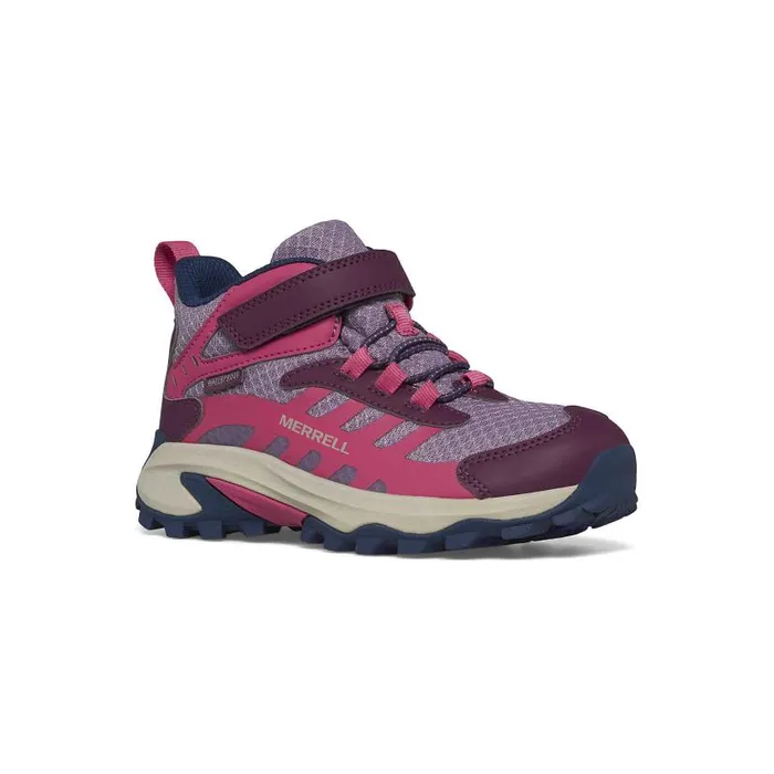 Moab Speed Mid 2 AC Waterproof Berry Kids Merrell Boots Moab Speed Mid 2 AC Waterproof Berry Kids Merrell Boots