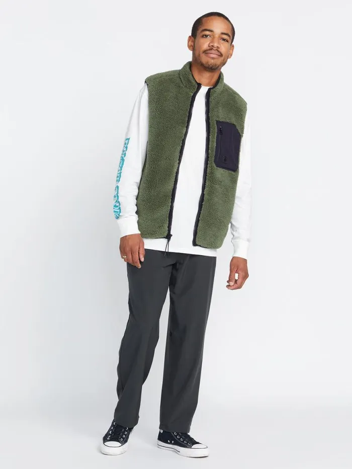 Muzzer Fuzzar Vest 8211 Squadron Green Mens Volcom Hiking