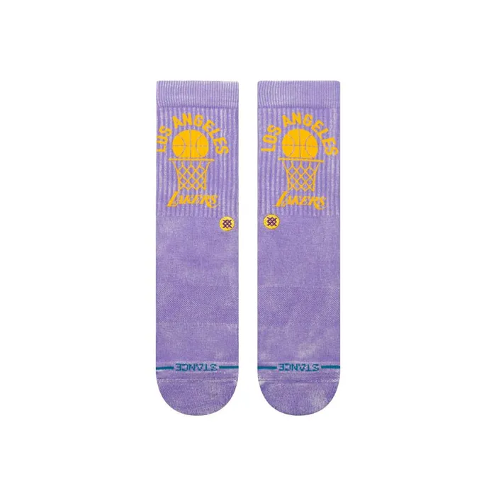 Nba 2024 Vintage Crew Socks Los Angeles Lakers MenWomen Stance Crew