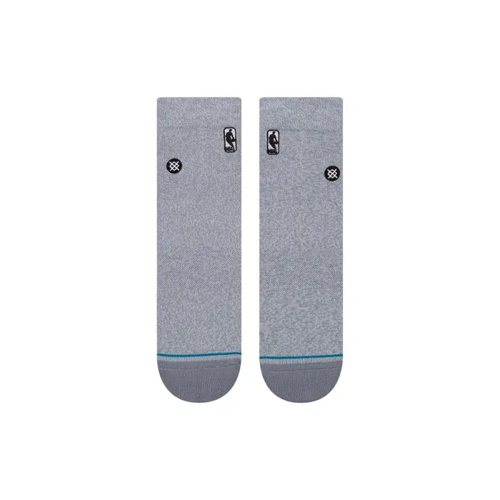 Nba Logoman Quarter Socks Heathergrey MenWomen Stance Quarter