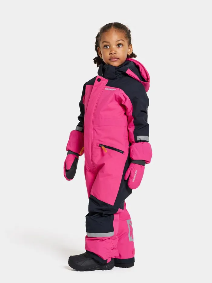 Neptun Kids039 Coverall True Pink Kids Didriksons Snowsuits