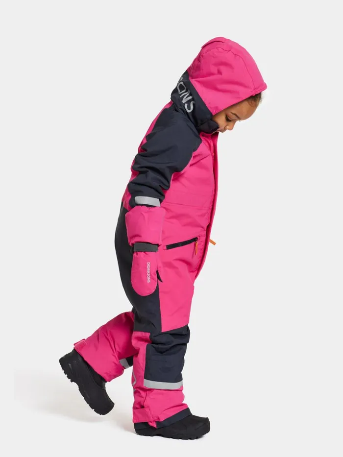 Neptun Kids039 Coverall True Pink Kids Didriksons Snowsuits